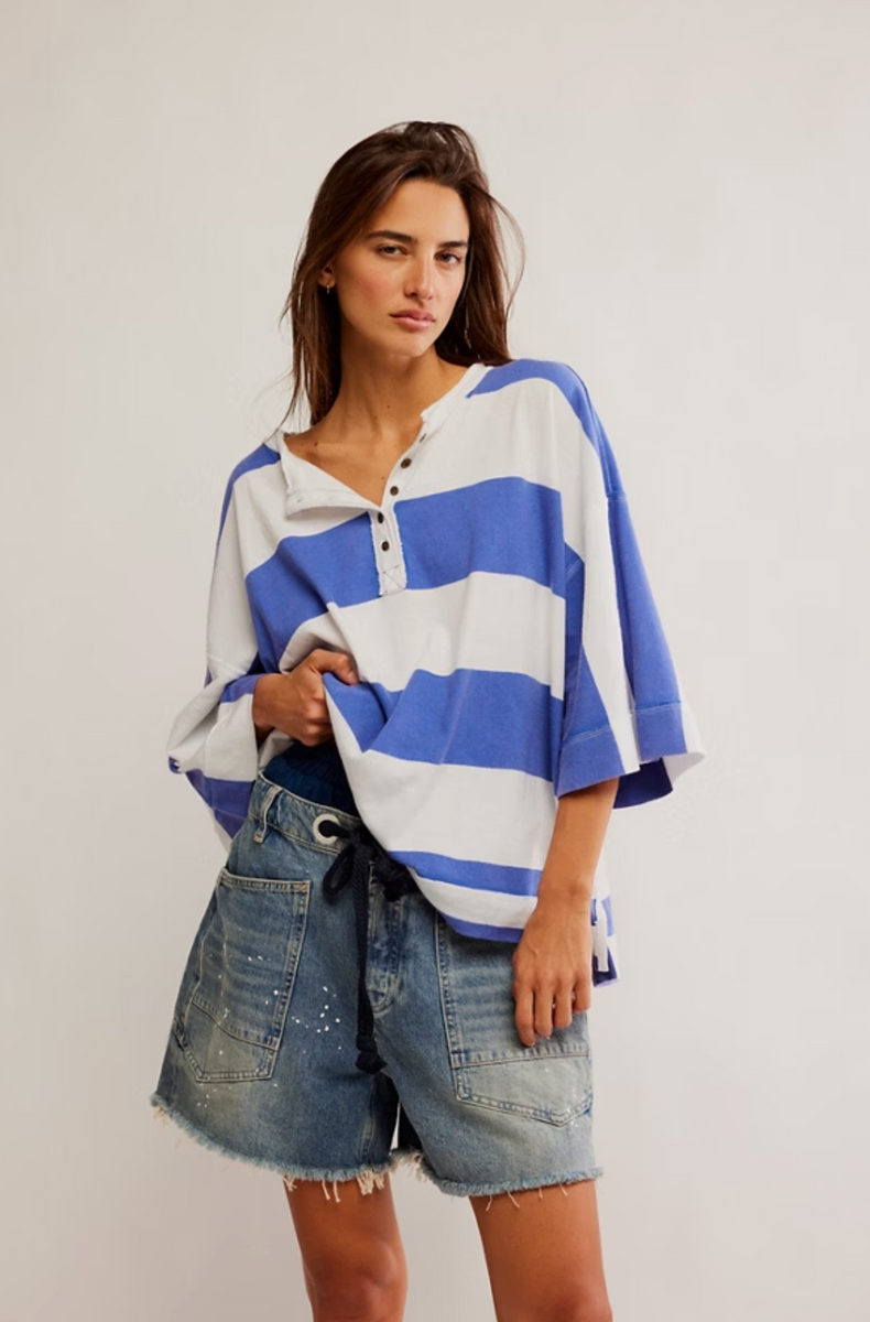 (取寄) フリーピープル レディース ワンダフル ティー Free People women Wonderful Tee Blue Combo Screenshot2025-02-14at2.12.