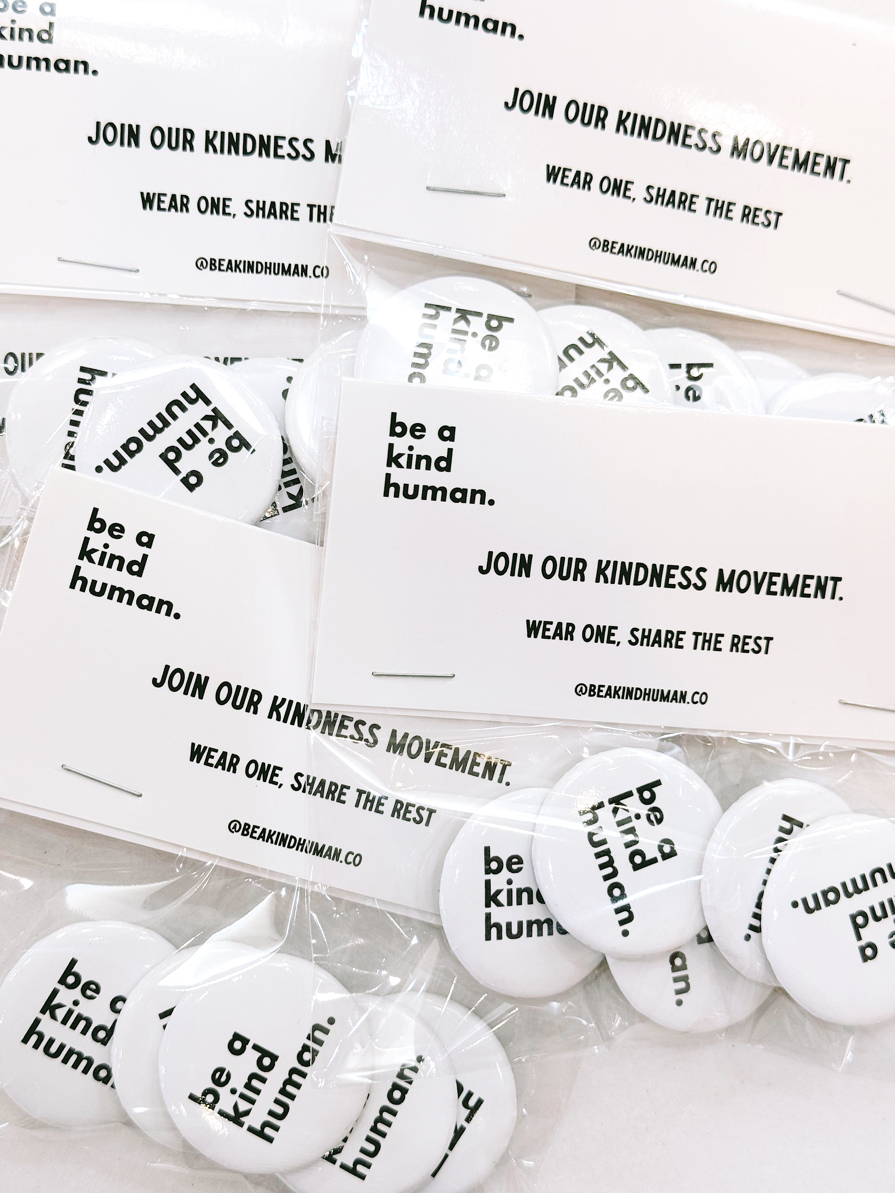 Human Button Be a Kind Human Button Pack – Jenny in the City