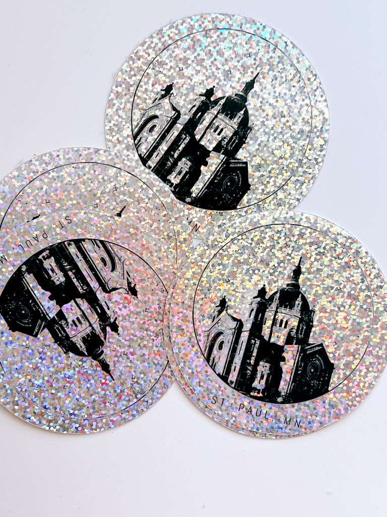 St. Paul Glitter Sticker 