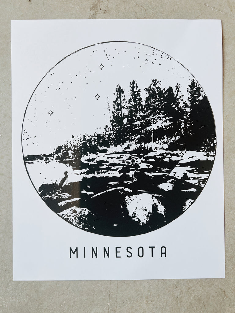 Minnesota Art Print 
