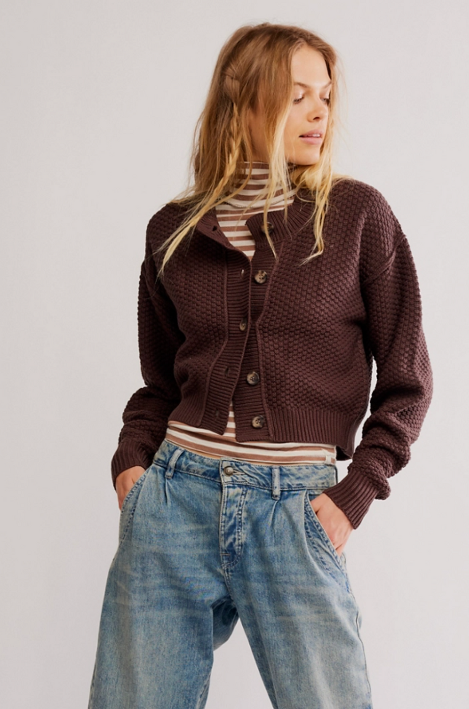 Free People Lila Cardigan // Potting Soil – Jenny in the City