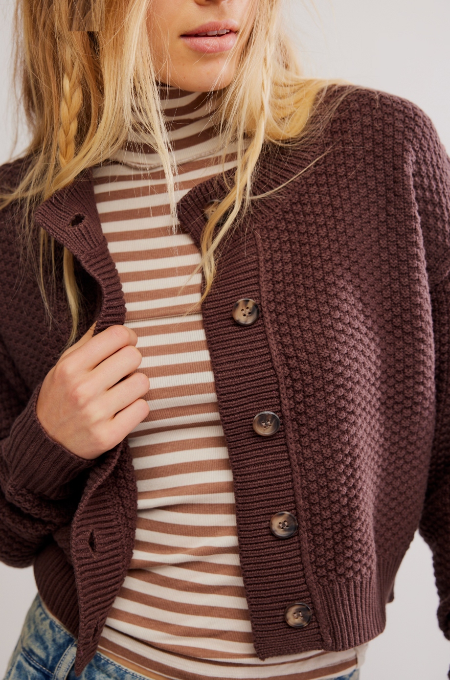 Free People Lila Cardigan // Potting Soil – Jenny in the City