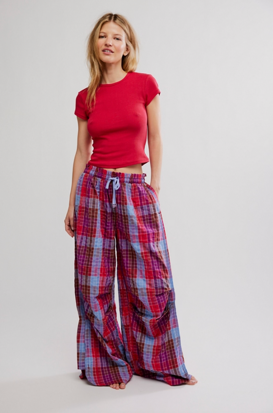 (取寄) フリーピープル レディース ファインド ザ タイム ラウンジ パンツ Free People women Find The Time Lounge Pant Maroon Combo Screenshot2025-10-03at10.14.