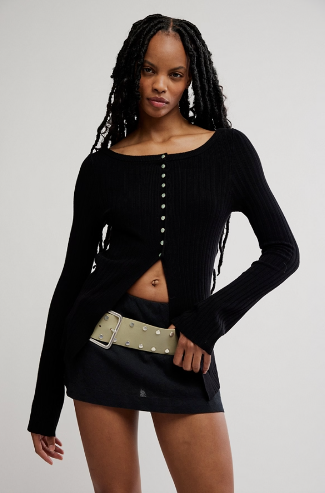 Free People East Side Cardigan // Black – Jenny in the City