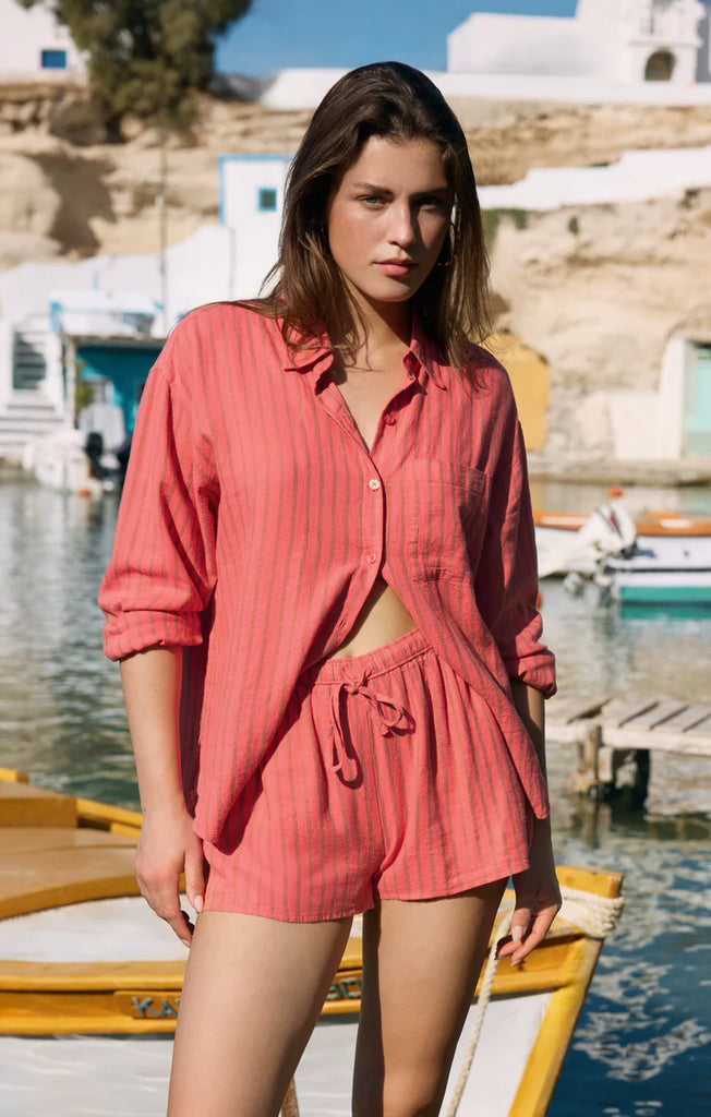 Z Supply Perfect Striped Linen Top // Gelato – Jenny in the City