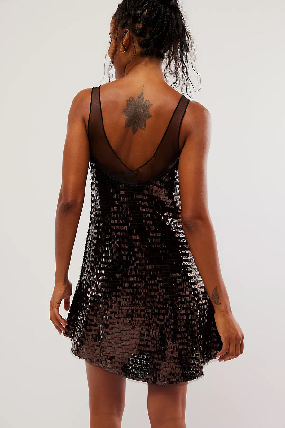 free people sequin t shirt dress Sophie Sequin Mini