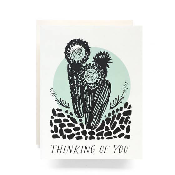 Cactus Thinking Of You Greeting Card