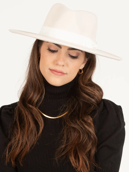 Ariel II Vegan Felt Rancher // Winter White
