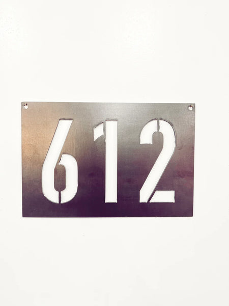 612 Steel Sign