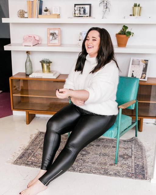 Faux Leather Shaping Leggings // Yummie – Jenny in the City