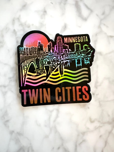 Twin Cities Holographic Sticker