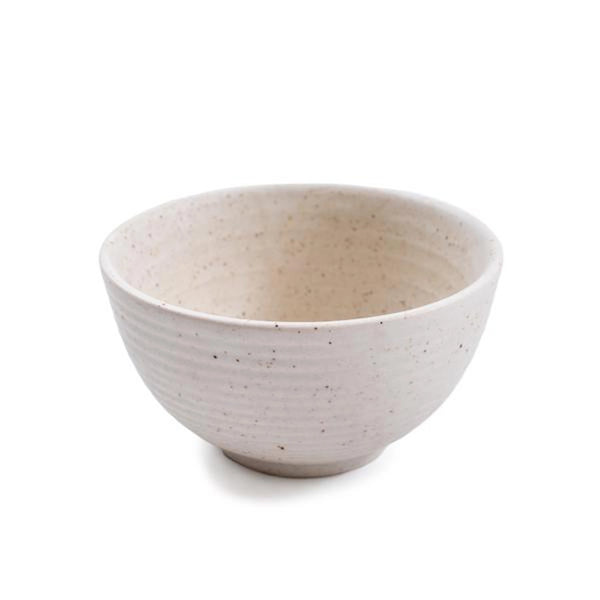 Ribbed Ceramic Speckled Bowl