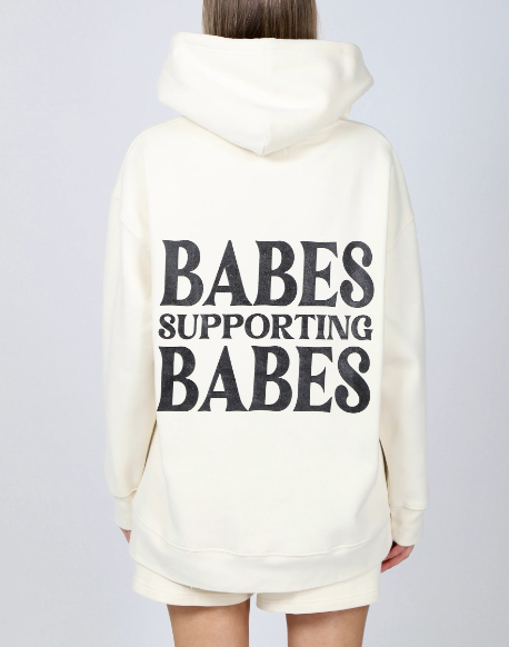 Babes Supporting Babes Big Sister Hoodie // Milk