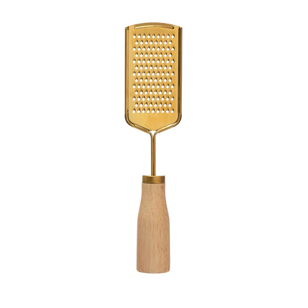 Gold Grater w/Wood Handle