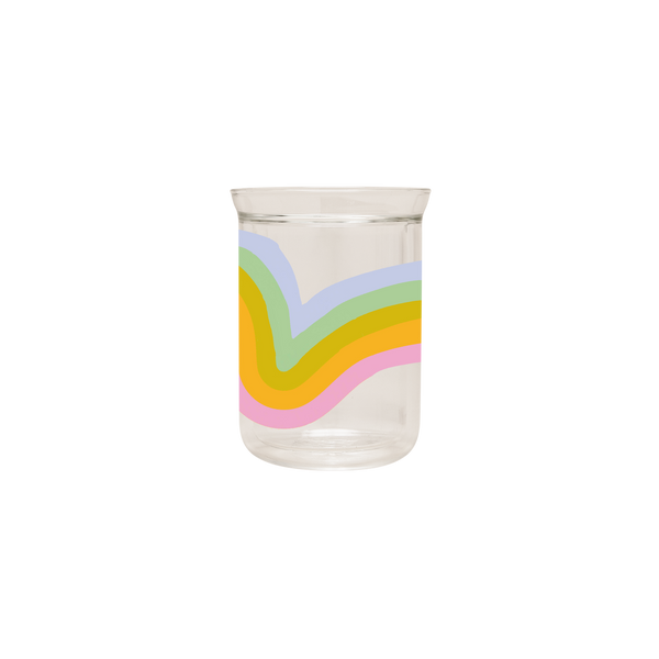 Element Double Wall Glass Tumbler (spring, summer, rainbow)